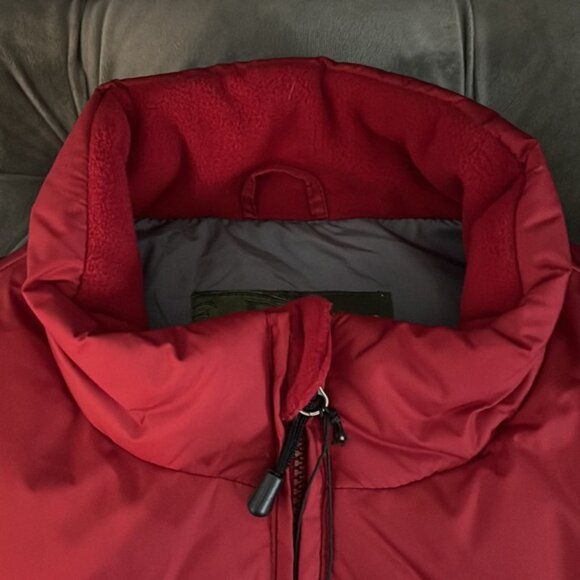 NWT Eddie Bauer Vest Goose Down Quilted Puffer Full Zip Pockets Men Adult  M Red - Picture 12 of 14